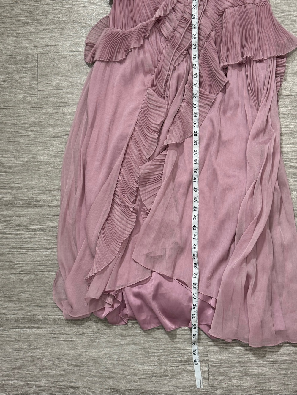 AMUR Lorelie Halter Gown Lavender Cutout Maxi Dress Romantic Formal Size 10 - Picture 4 of 7